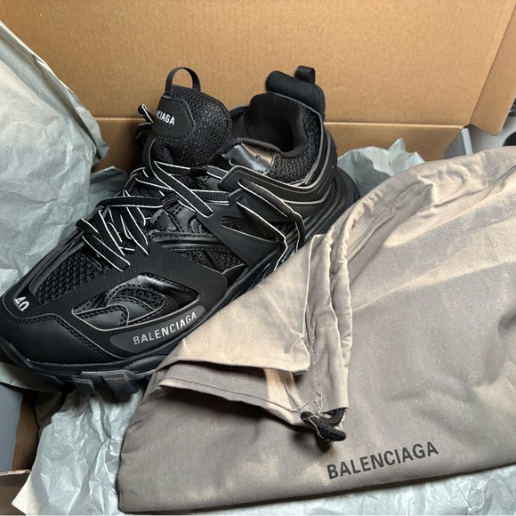 Balenciaga Black Track Sneakers - Picture 1 of 4